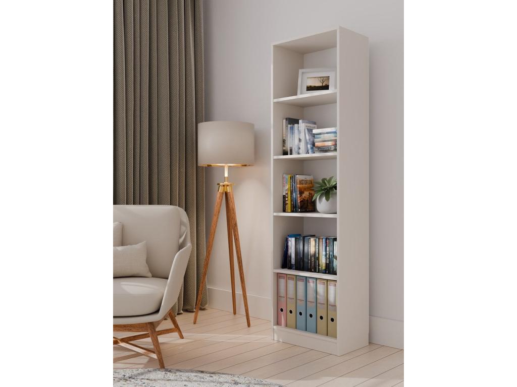 Brown Bookcase, 30 x 50 x 182 cm