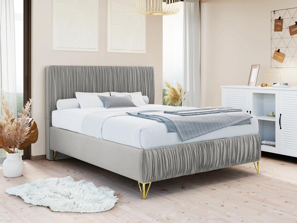 Gray Bed, 120 x 209 x 120 cm