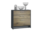 Black Oak Wood Home Furniture, 76 x 74 x 33 cm