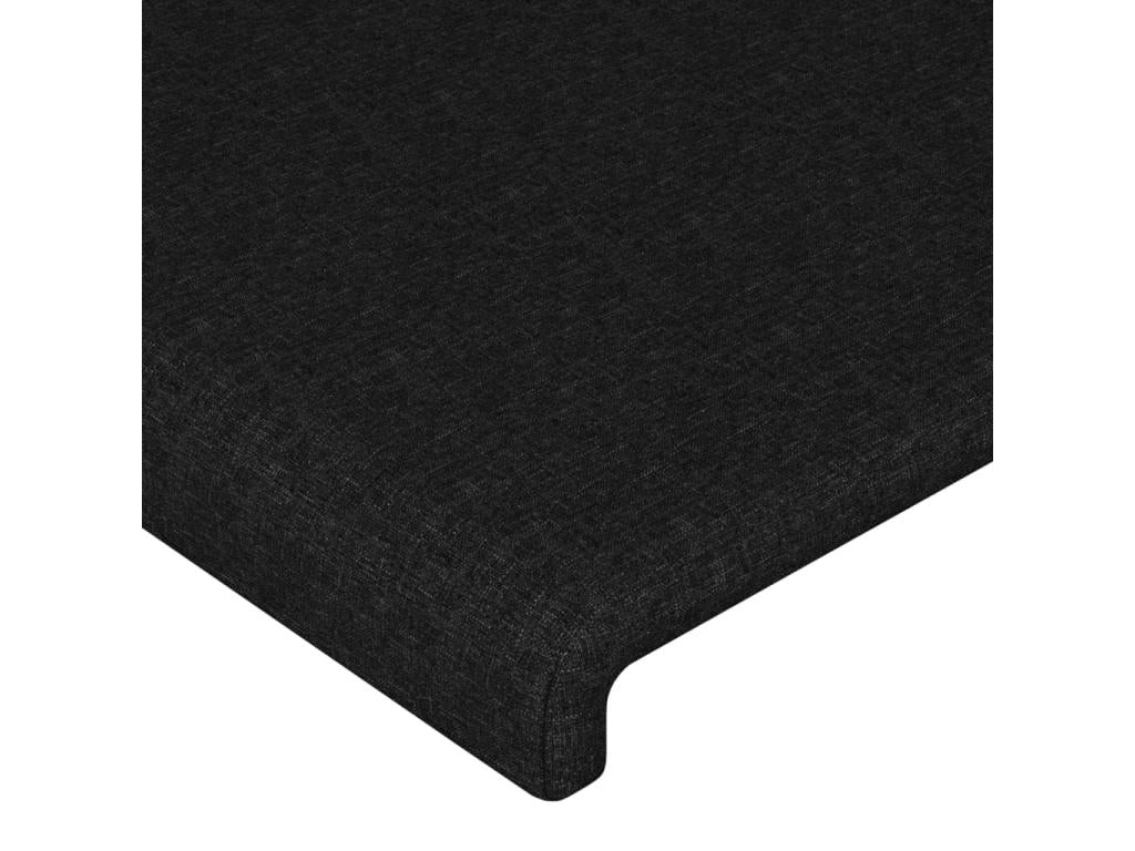 Black Fabric Bed, 80 x 5 x 78 cm