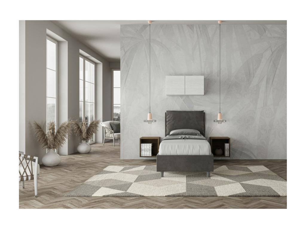 Gray Bed, 80 x 190 cm