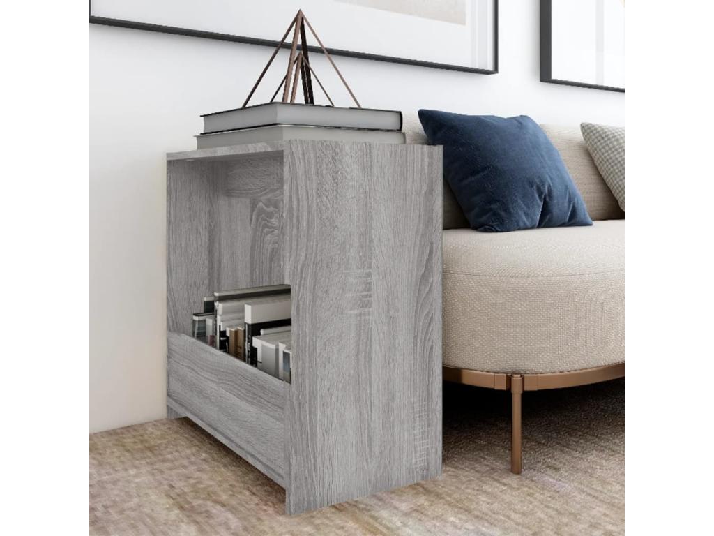 Gray Side Table, 50 x 26 x 50 cm