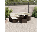 Brown Woven Resin Wicker Outdoor Furniture Set