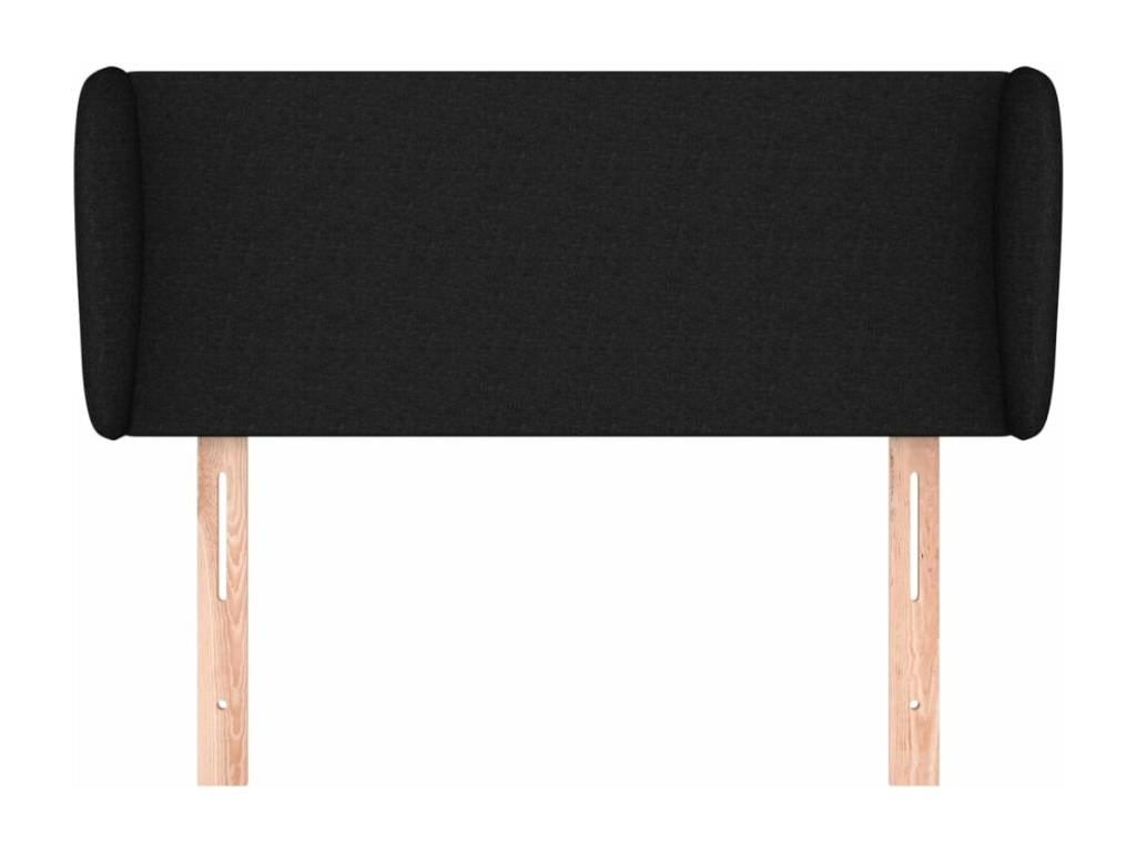 Black Fabric Bed, 103 x 23 x 78 cm