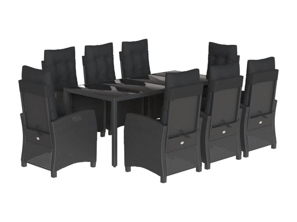 Black Woven Resin Wicker Home Furniture