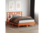 Brown Pine Wood Bed