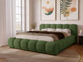 Green Velvet Bed, 120 x 200 cm