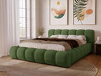 Green Velvet Bed, 120 x 200 cm