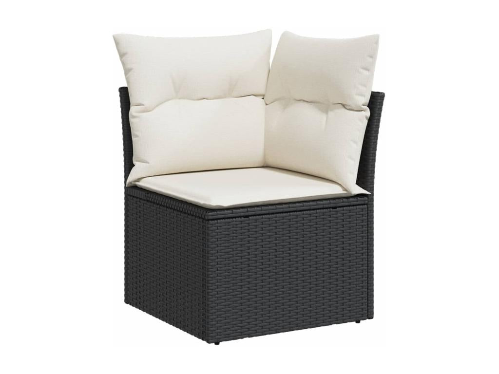 Black Woven Resin Wicker Outdoor Furniture Set - dlz1766570515483
